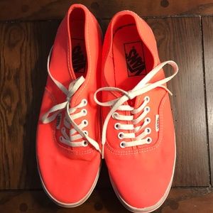 Bright coral Vans